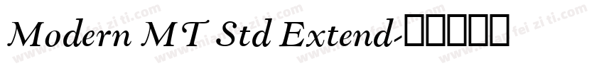 Modern MT Std Extend字体转换